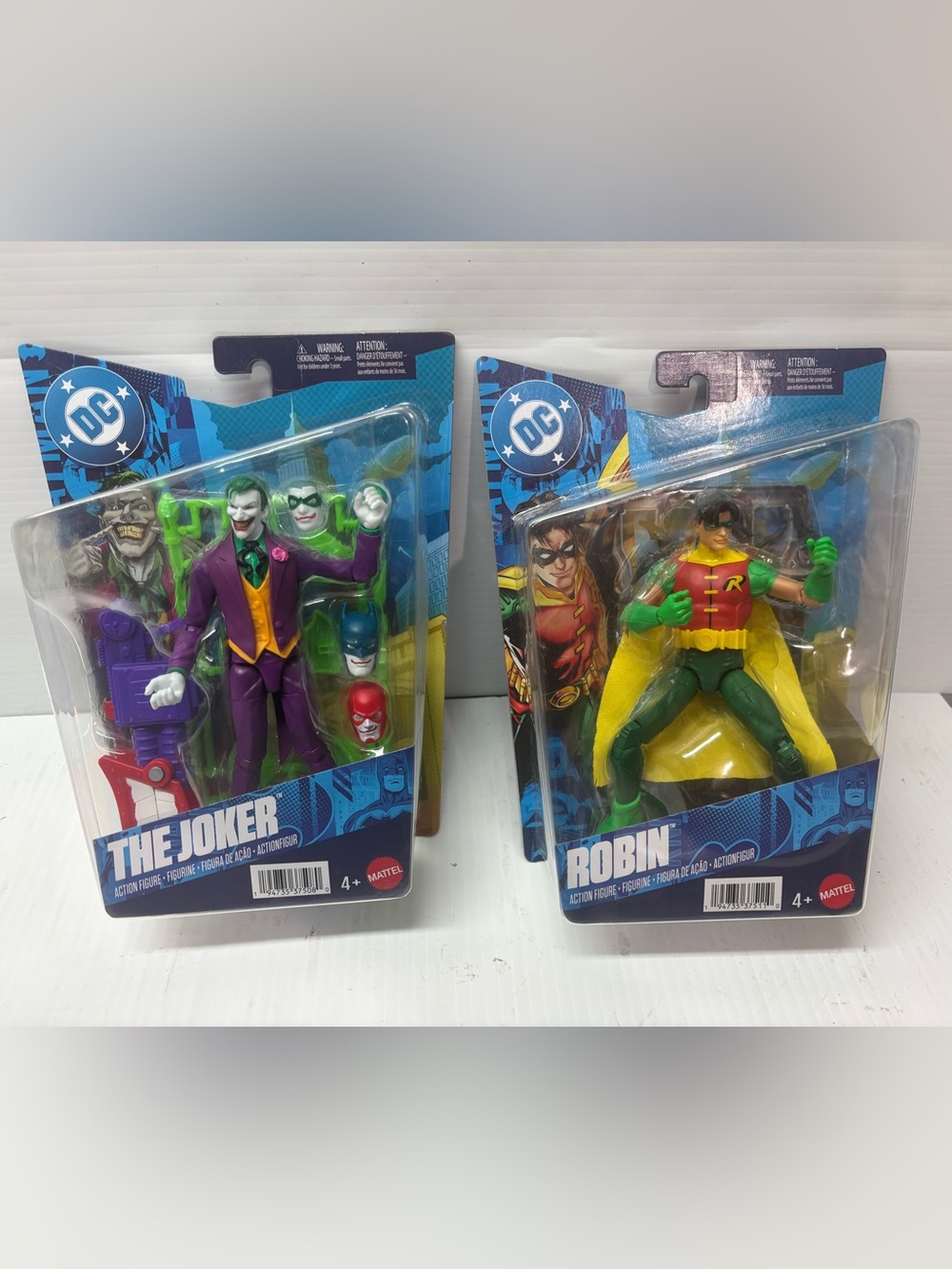 DC Comics Core Series 1 The Joker & Robin 6 Action Figure Mattel Super VillIains
